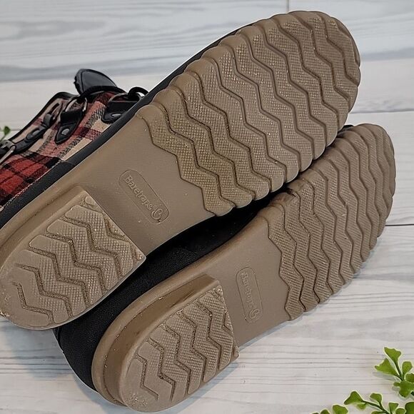 Baretraps Fahn Plaid Black Women's Boots Sherpa Lined Size 8M - Picture 7 of 9